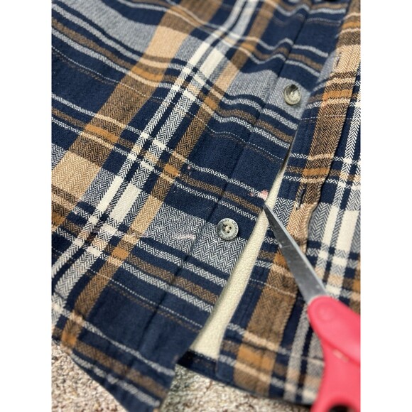 Legendary White Tails Fleece Lined Flannel Shacket Soft Warm Shirt Men M Pockets - Picture 11 of 14